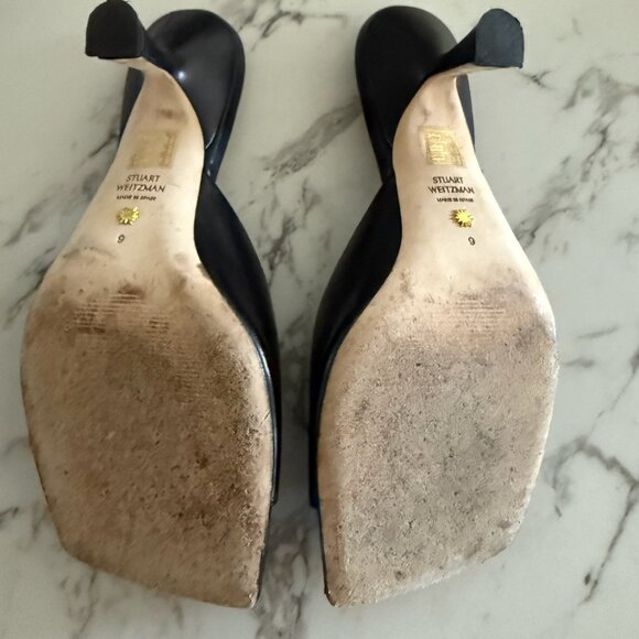 Stuart Weitzman Tia 75 Slide Sandal - sz 9 (39.5) - Picture 3 of 8